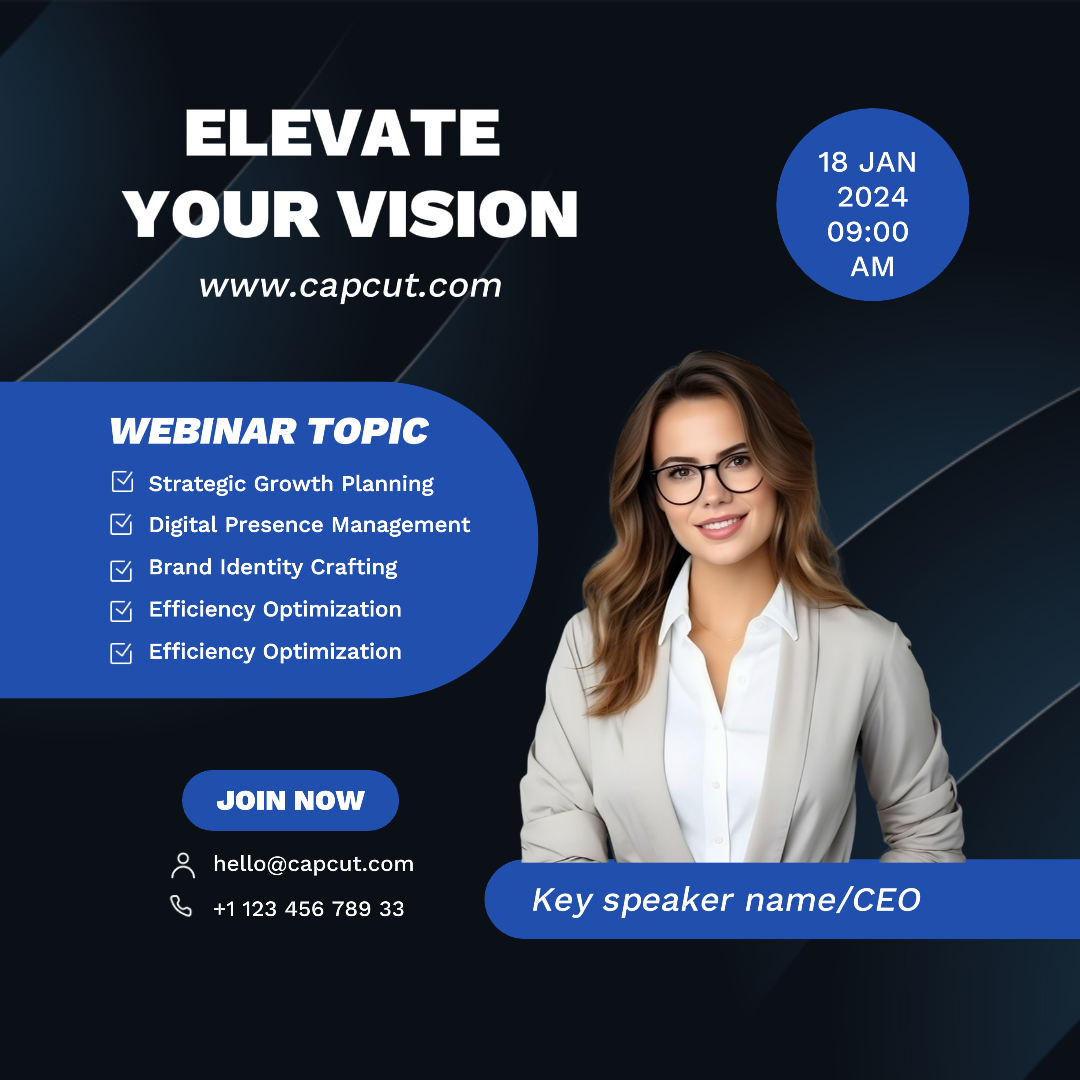 Business Creative poster Webinar Instagram Post