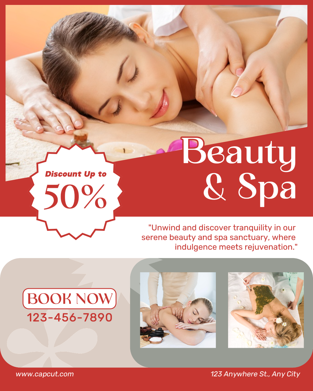 Beauty and Spa Promotion Instagram Post