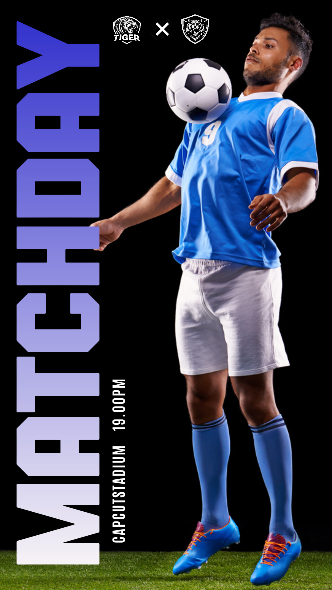 Match Marketing Poster Football Promotion Instagram Story