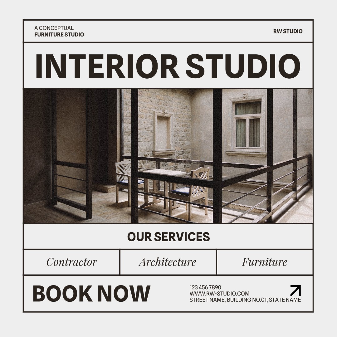 Post Instagram de Studio de meubles minimalistes