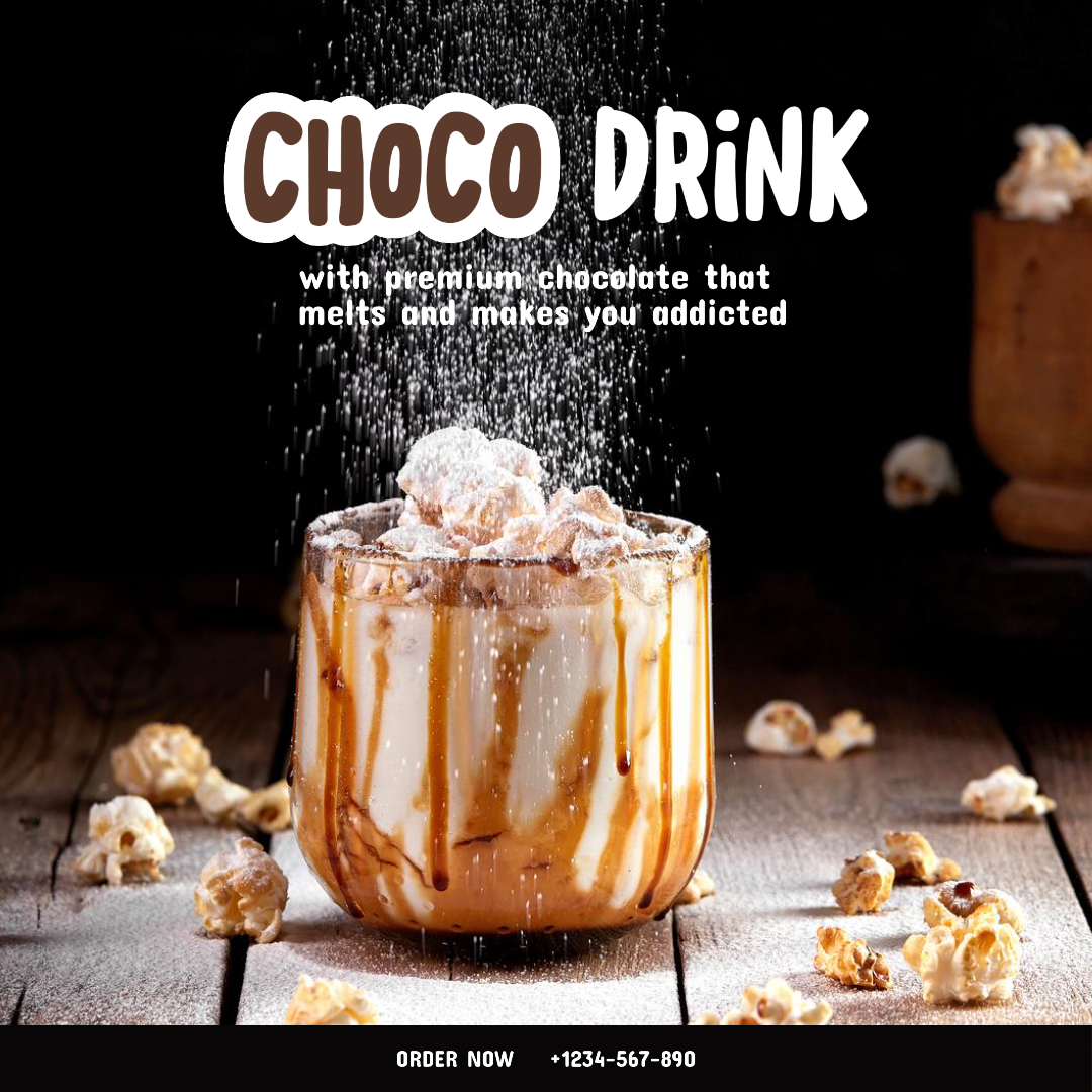 Choco Drink Promotion Instagram Post