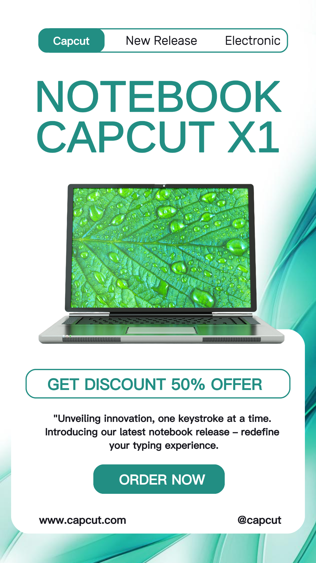 Produit électronique nouvelle version moderne tiktok post