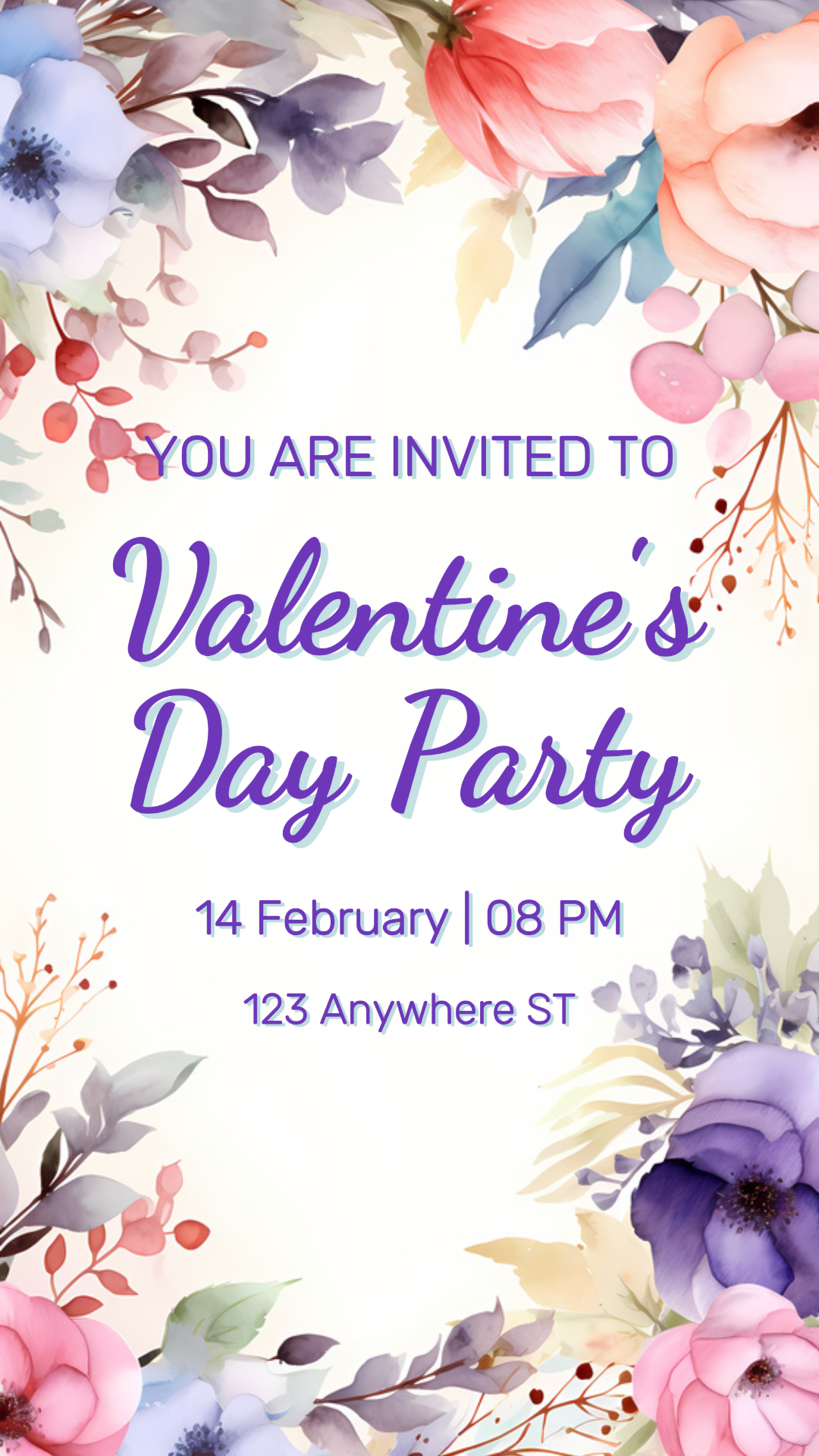 Undangan Pesta Hari Valentine Kisah Instagram