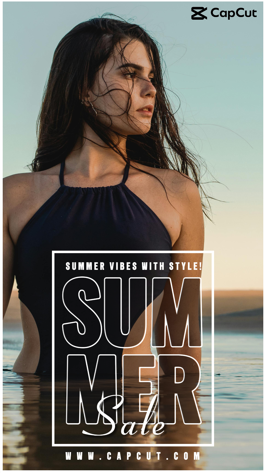 Cartel de marketing de ropa (trajes de baño) Venta de verano Historia de Instagram