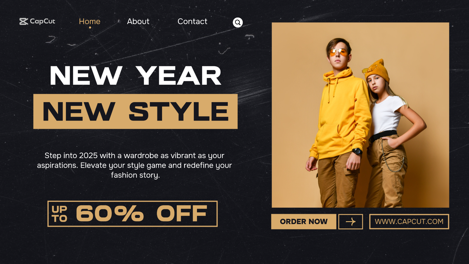 Vente de mode du Nouvel An Twitter Post