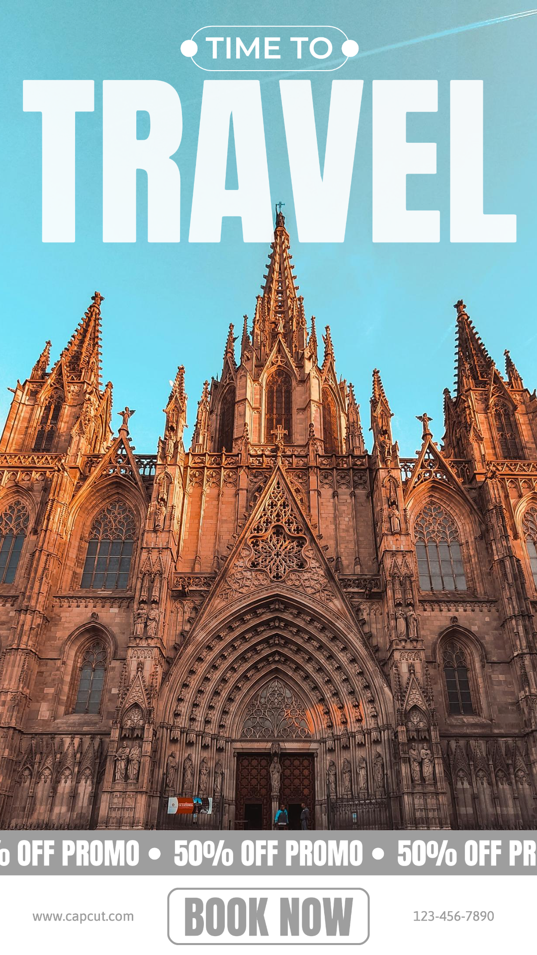 Viaje Cartel Creativo Insta Historia Tiempo para Viajar