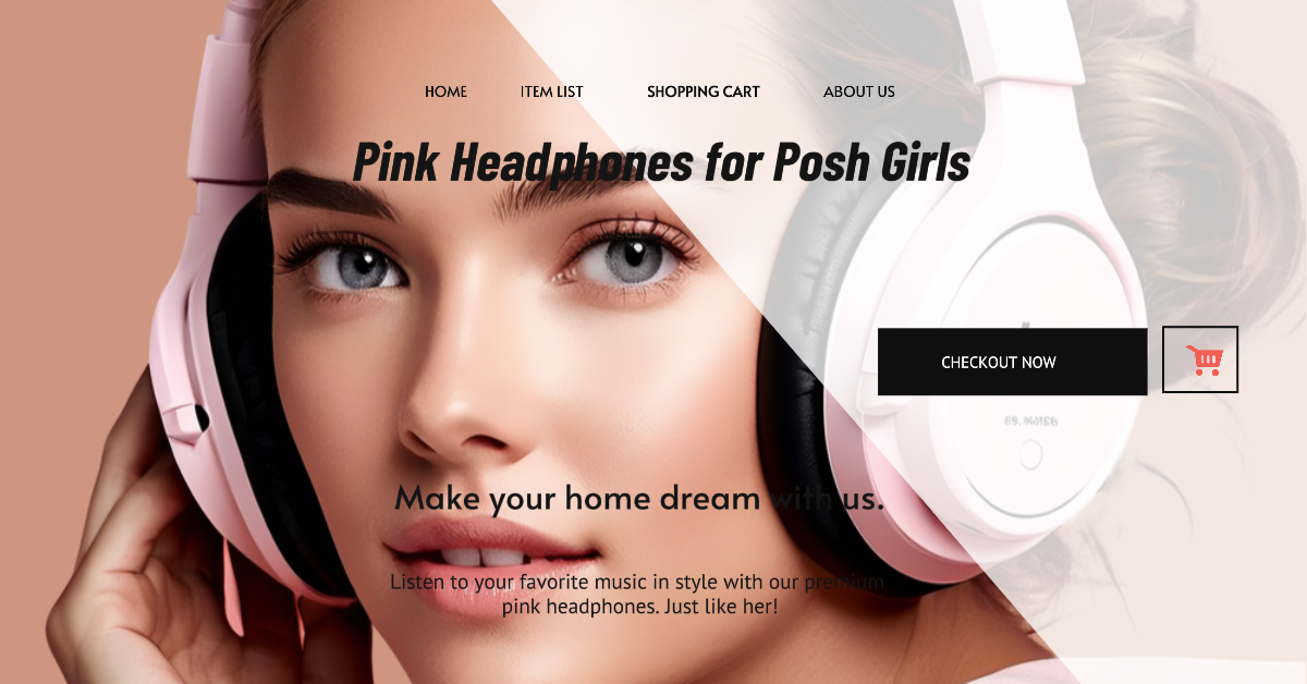 Venda de fone de ouvido de pôster de marketing de anúncios do Facebook 