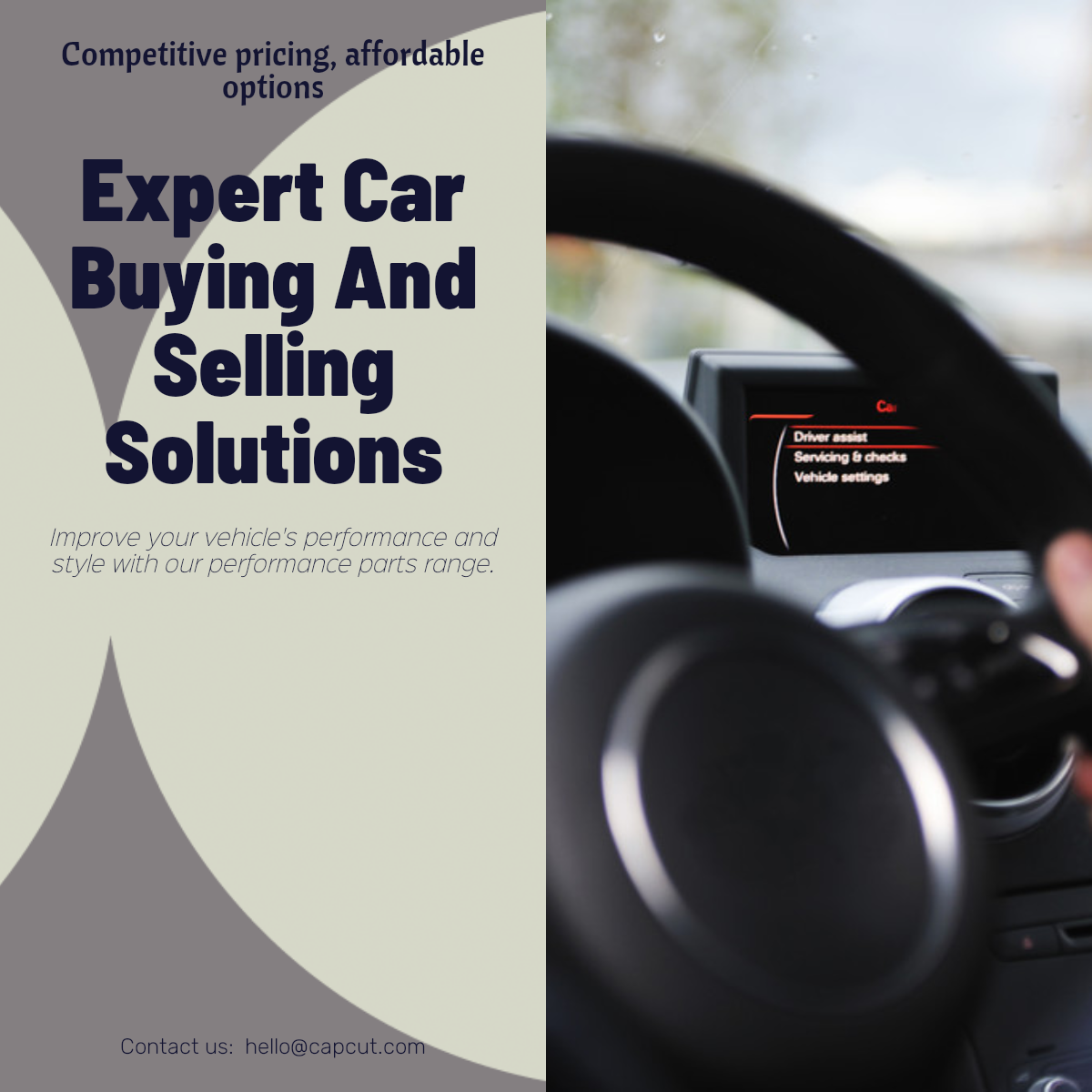 Pantalla de efectos de automóviles y piezas de automóviles