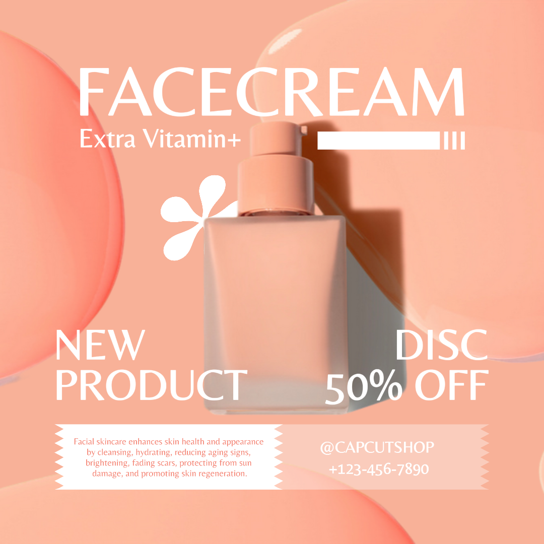 Promoção Facecream Instagram Post
