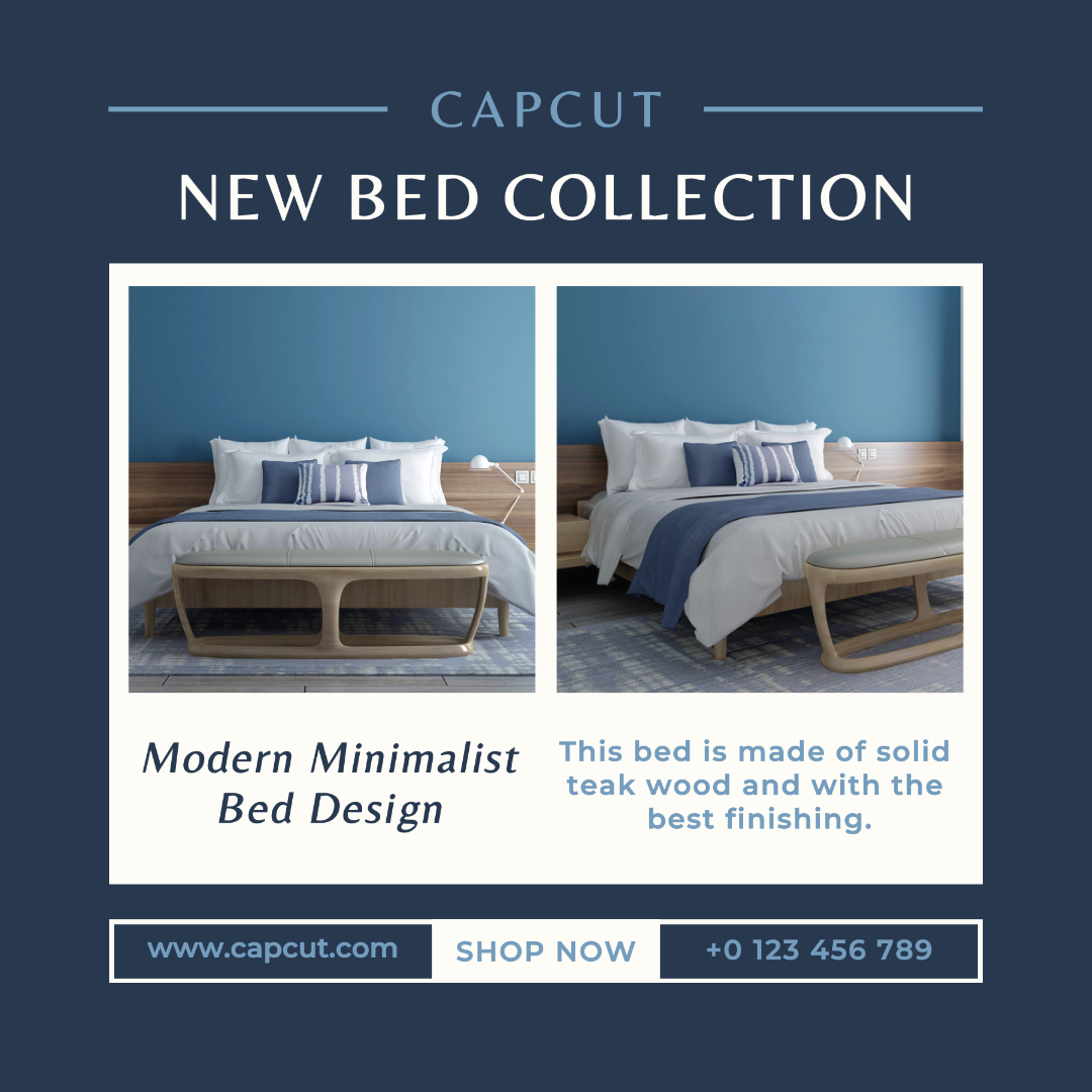 Möbel Bett Produkt Display Instagram Post