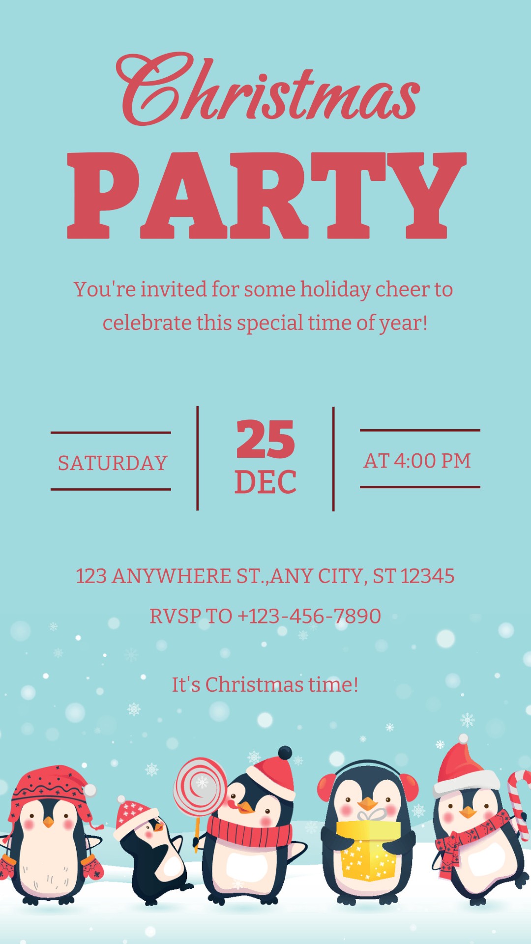 Fiesta De Navidad Historia De Instagram