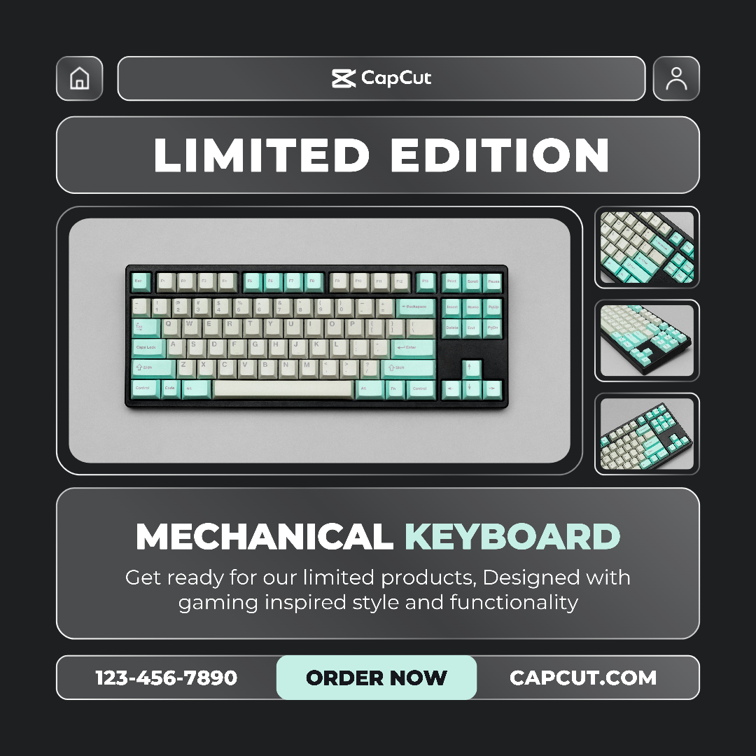 Promoción electrónica de teclado de edición limitada