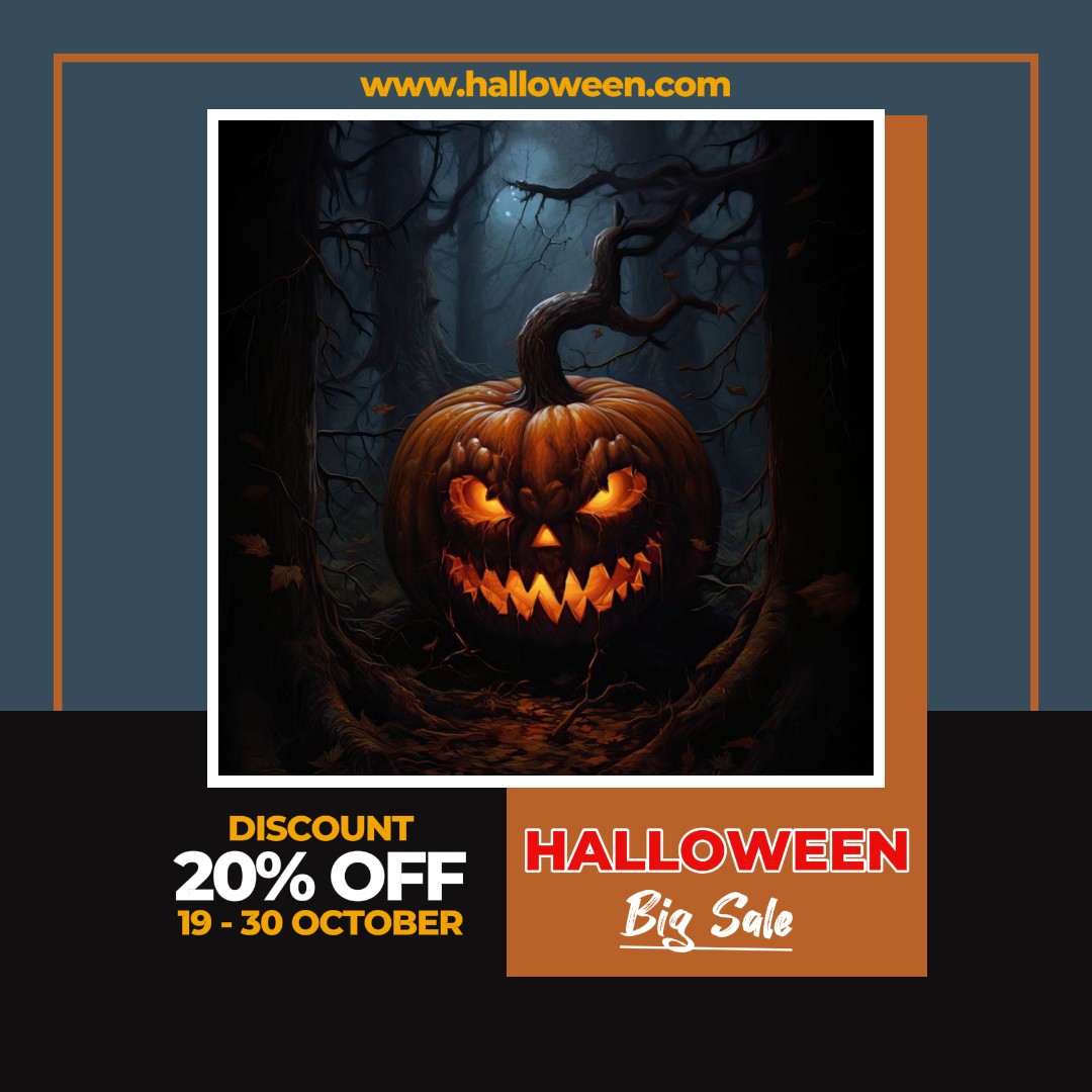 Grande promoção de Halloween Postagem no Instagram