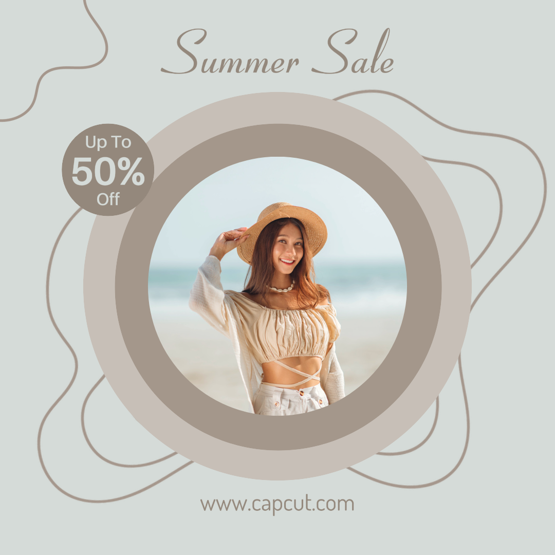 Summer Sale Clothing and shoes Instagram Post