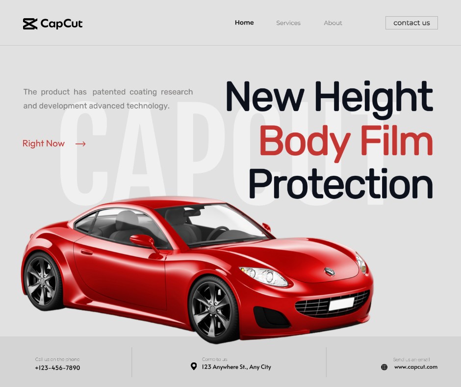 Auto parts Car cover Publicity Simple