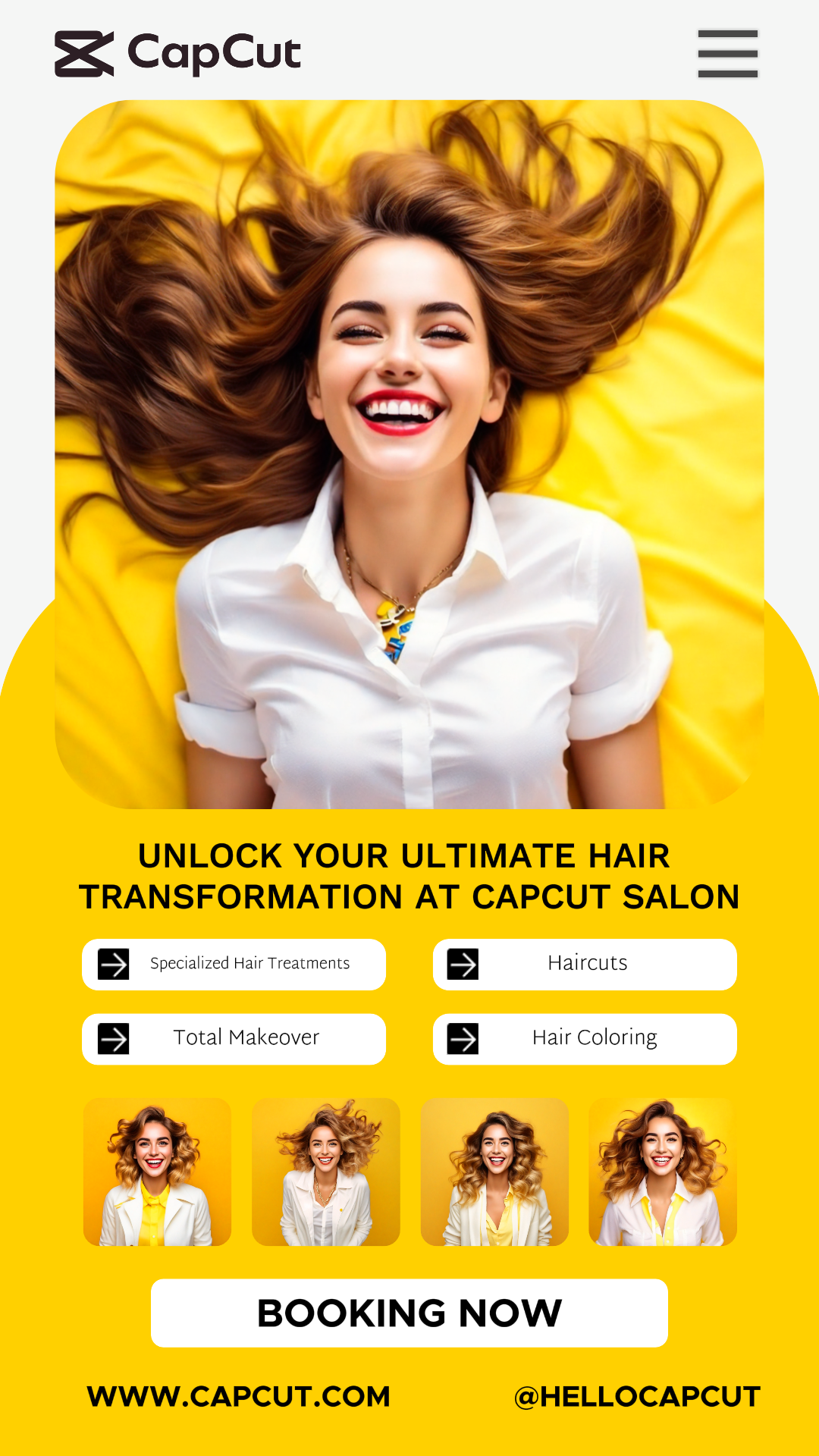 Transformation Haarförderung Instagram Story