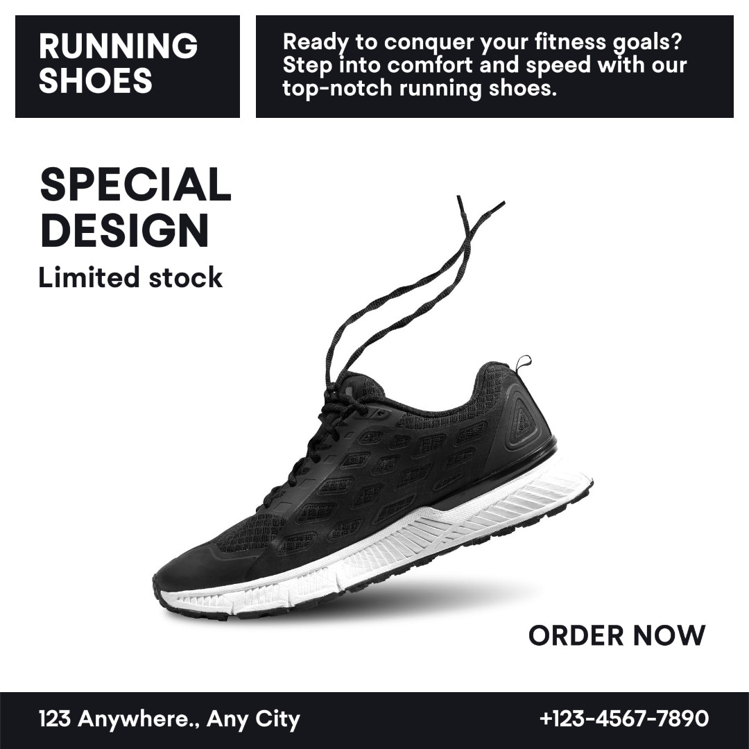 패션 산업 런닝화 프로모션 IG 포스트