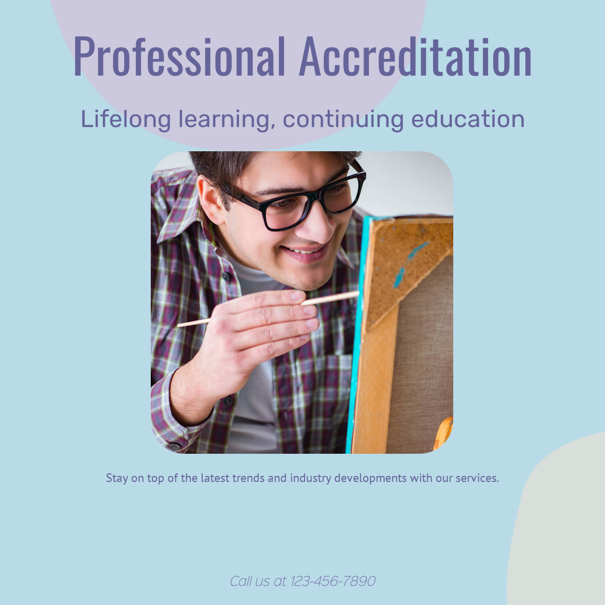 Pantalla de efectos de educación y entrenamiento