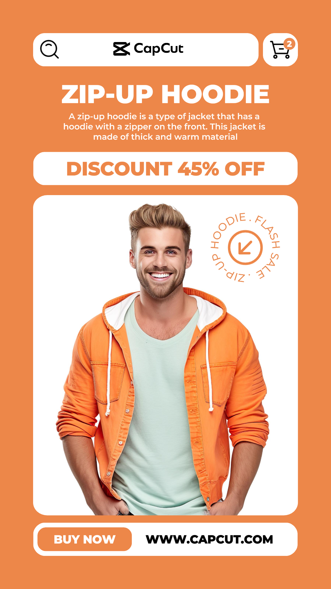 Sale Hoodie Clothing Promotion Instagram Story