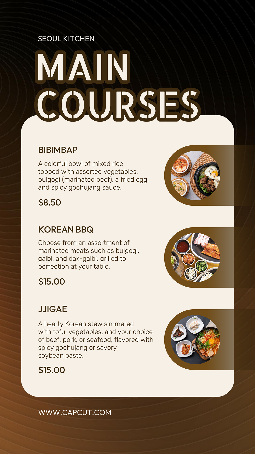 Poster Pemasaran Makanan dan Minuman Menu Makanan Instagram Story Gaya Modern