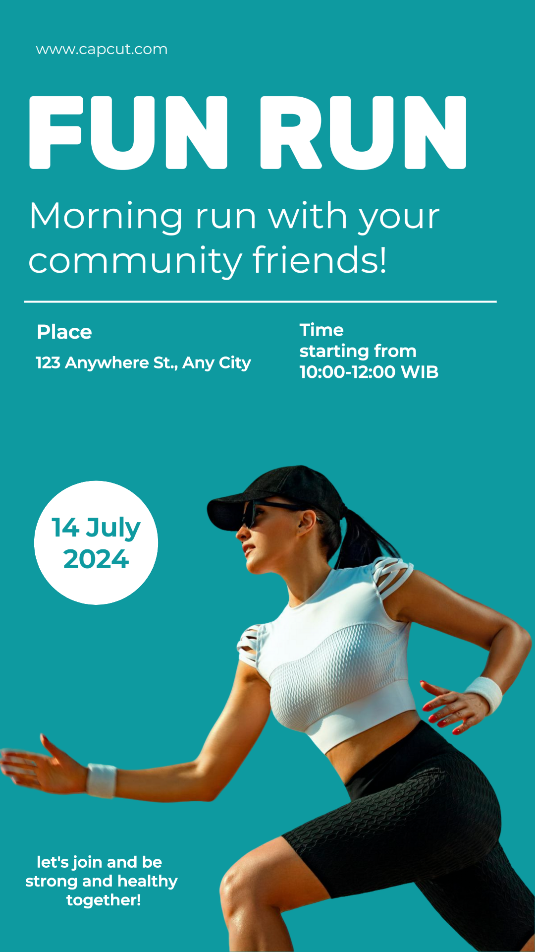 Sports and match Marketing Poster Fun Run