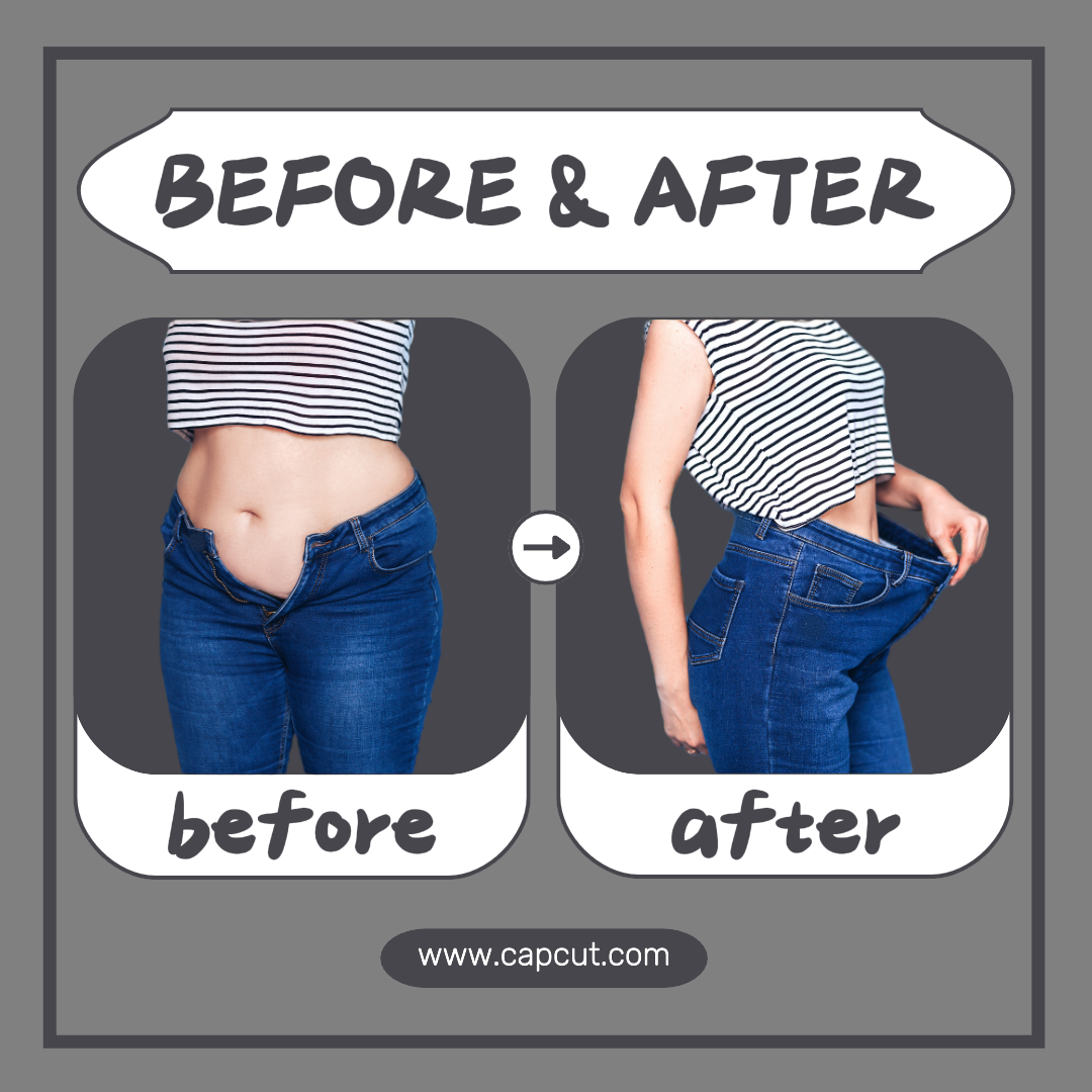 Produto de saúde antes e depois 