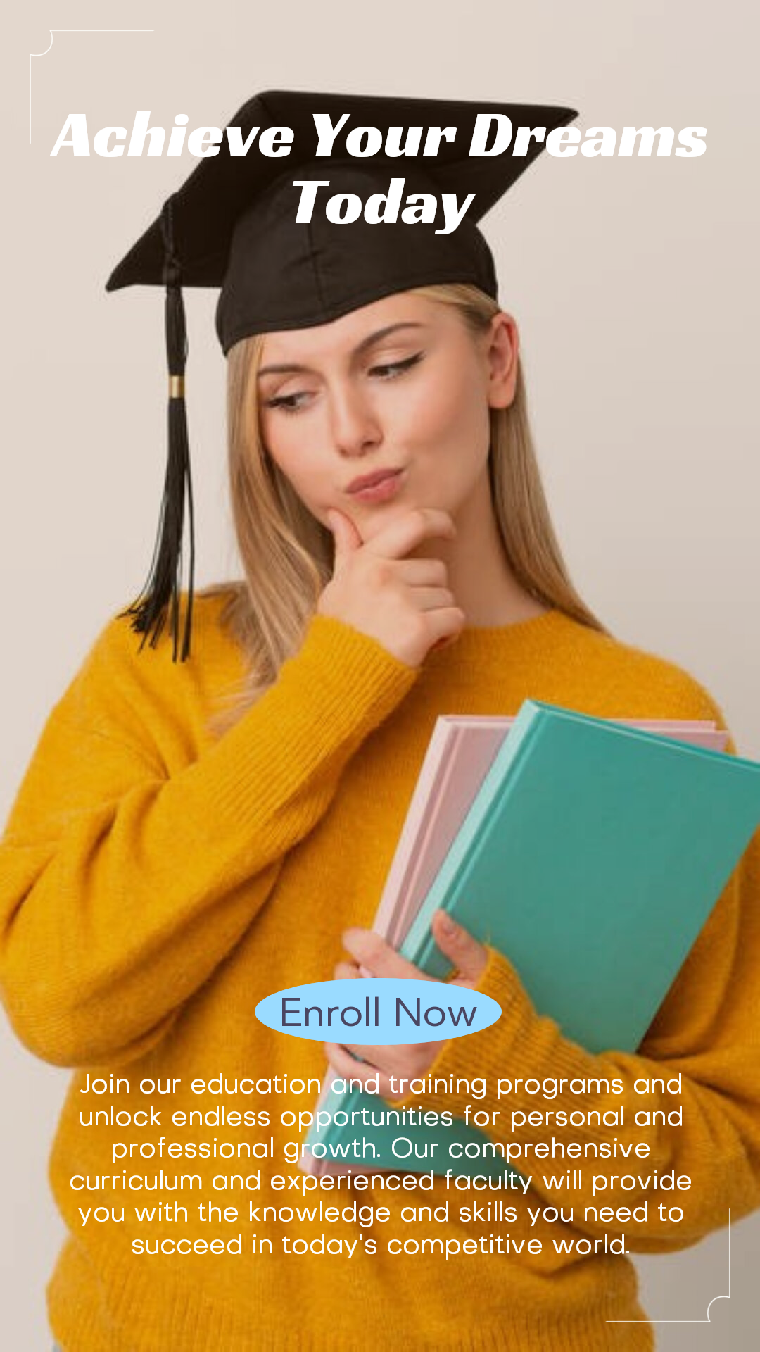 Educação e formação Anúncio