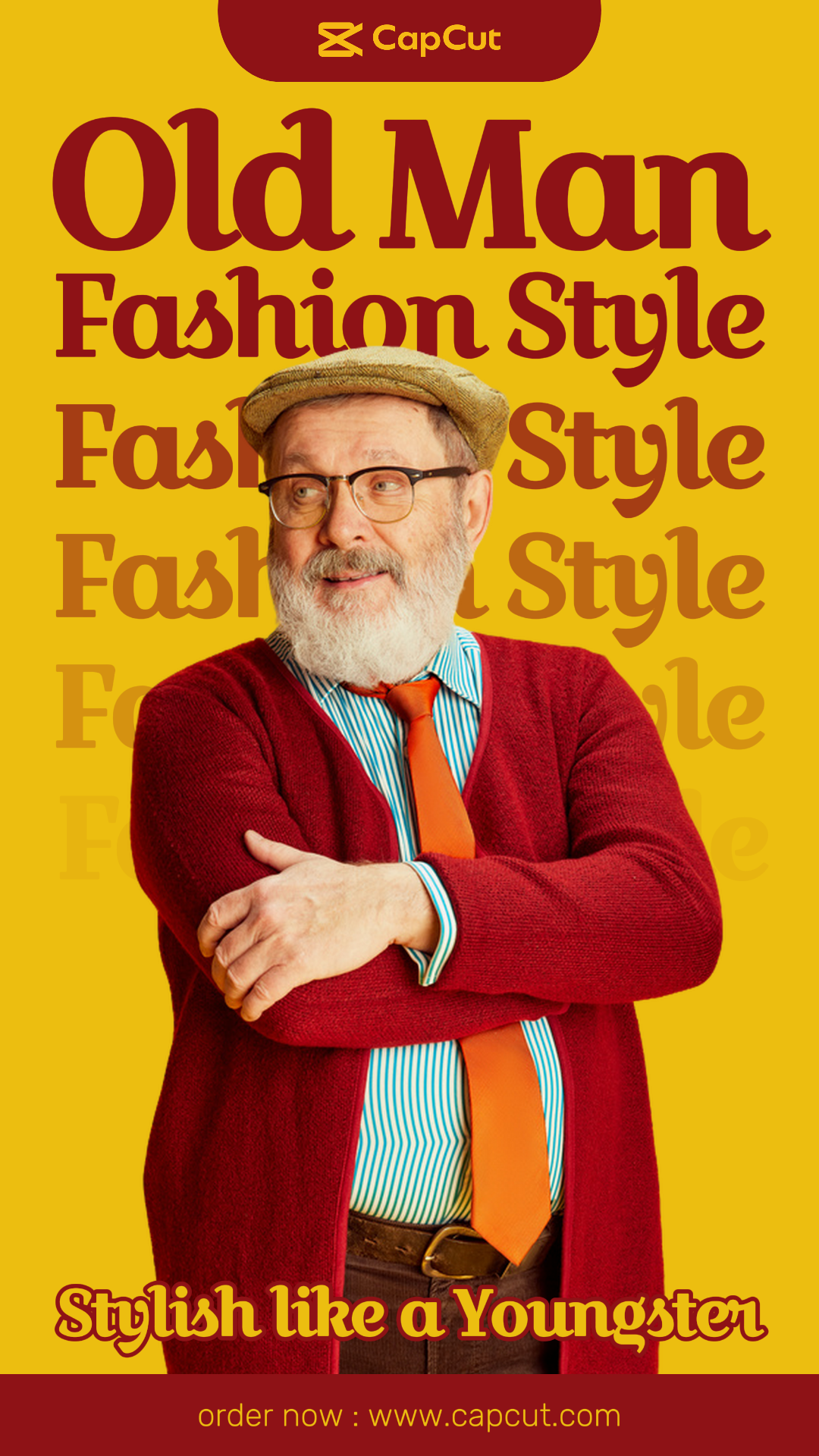 Promoção de roupas História do Instagram Old Man Fashion