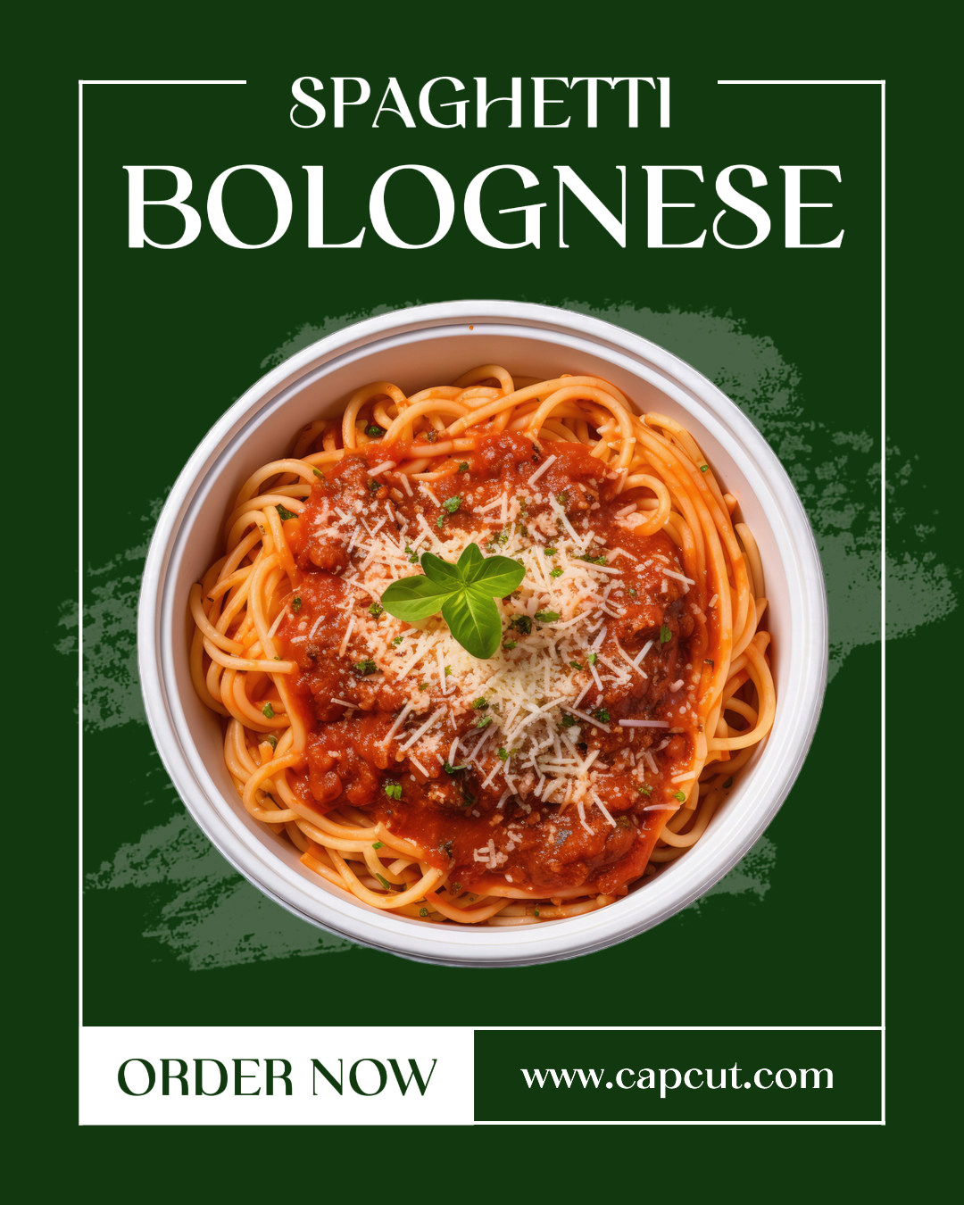 Spaghetti Bolognese Instagram Portrait Post