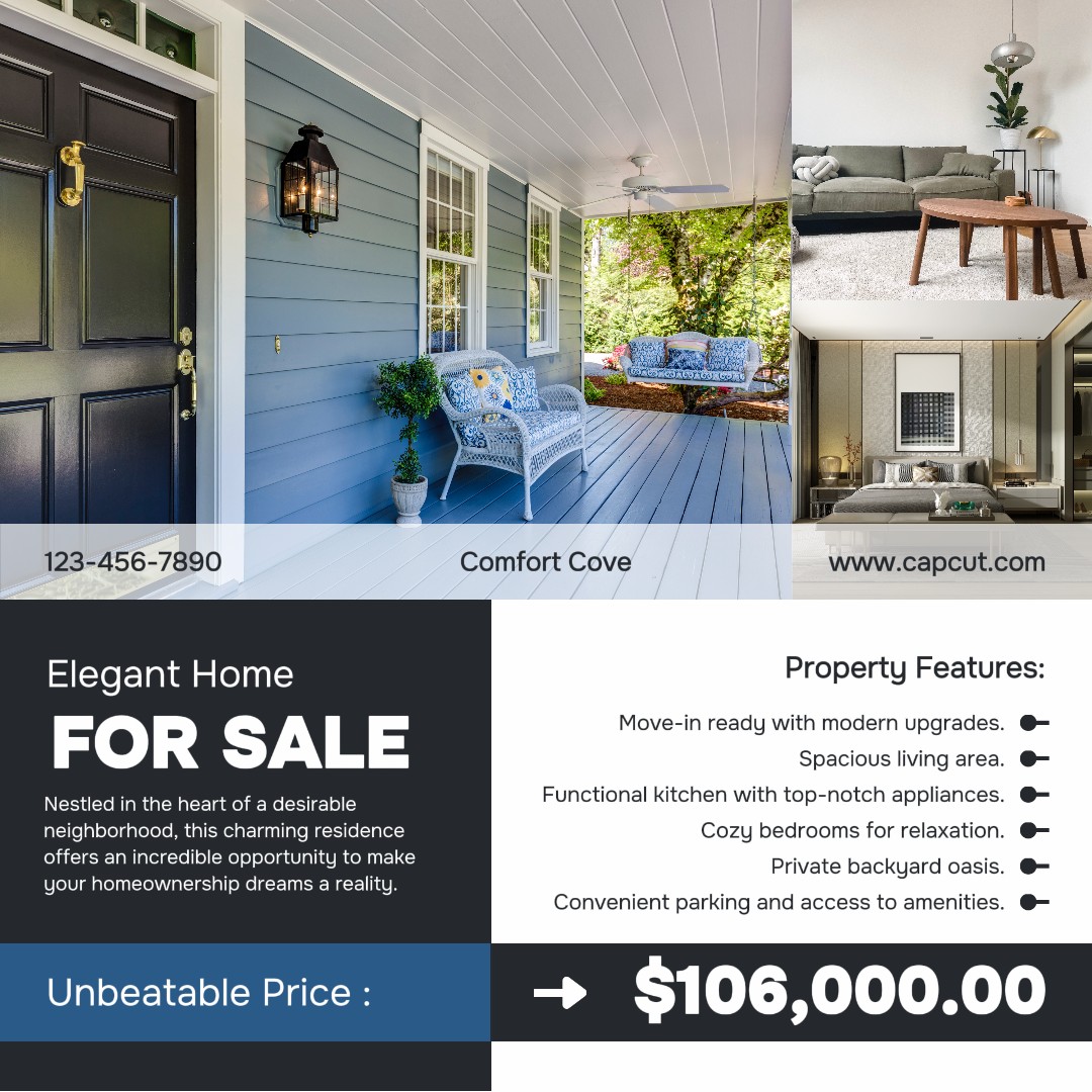 Business real estate promotion instagram post