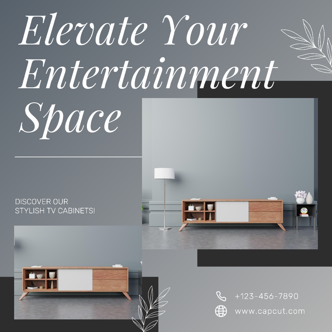 Household Accessories & Furniture Marketing Poster TV Cabinets Product display Instagram Post