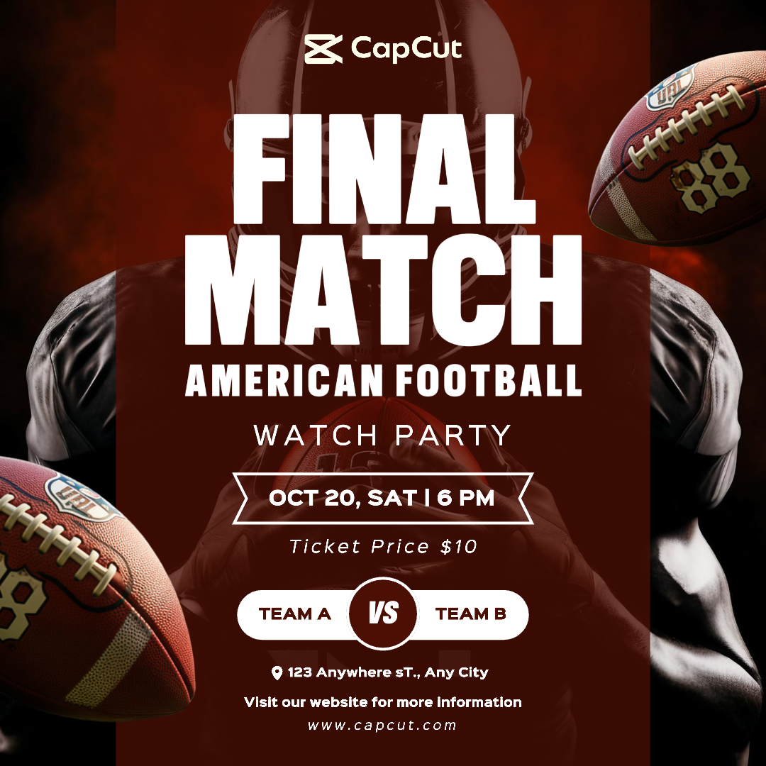 Partido Final De Fútbol Americano Ver Fiesta Publicación De Instagram