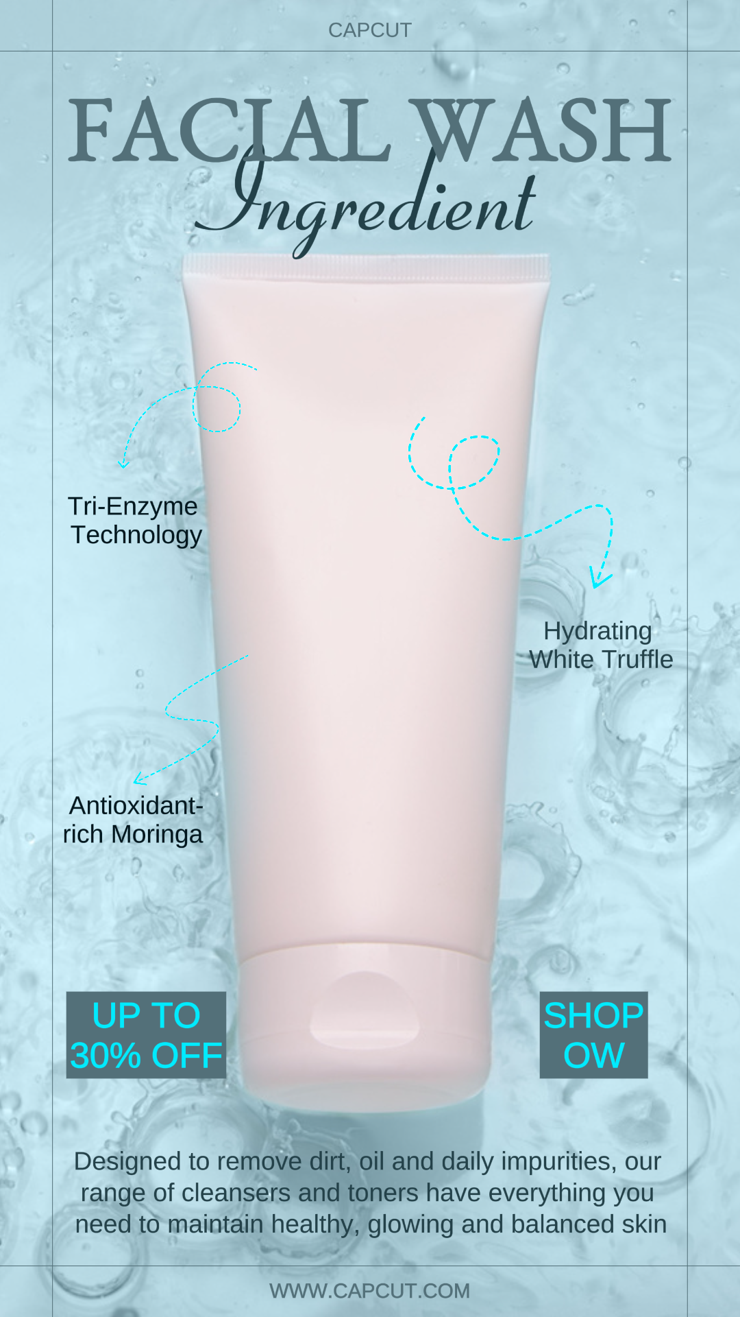 Beauty Facial Wash Promosi Kisah Instagram