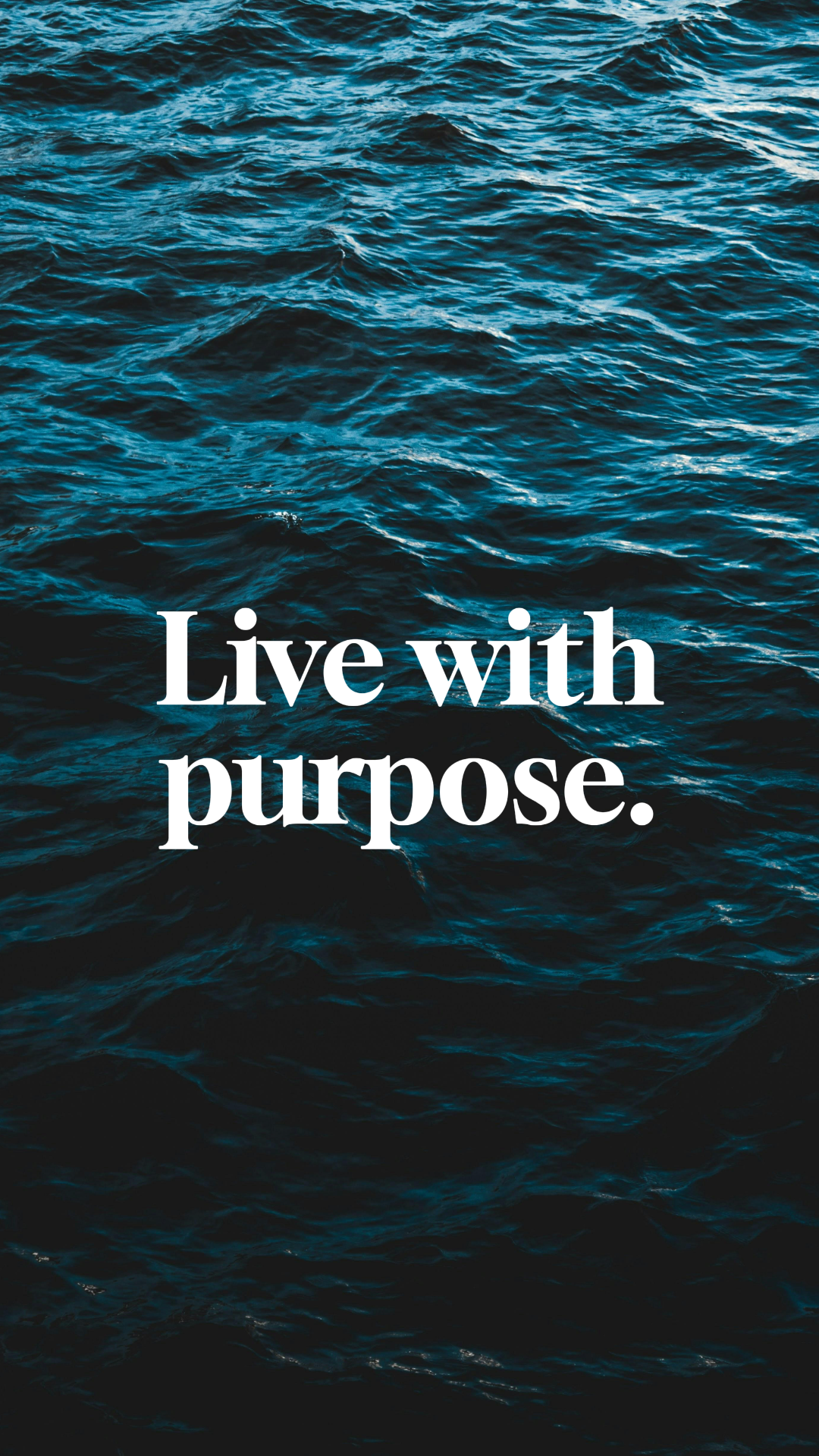 Wallpaper Kreative Poster Zitate Einfaches Blaues Meer