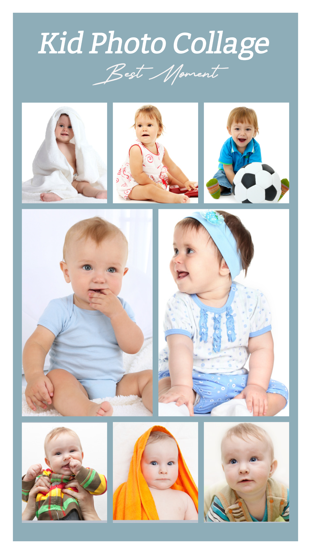 Foto Non-Pemasaran Kolase Anak Foto Instagram Story