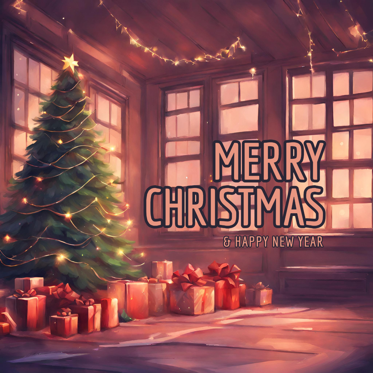 Joyeux Noël et bonne année Salutations LinkedIn Post