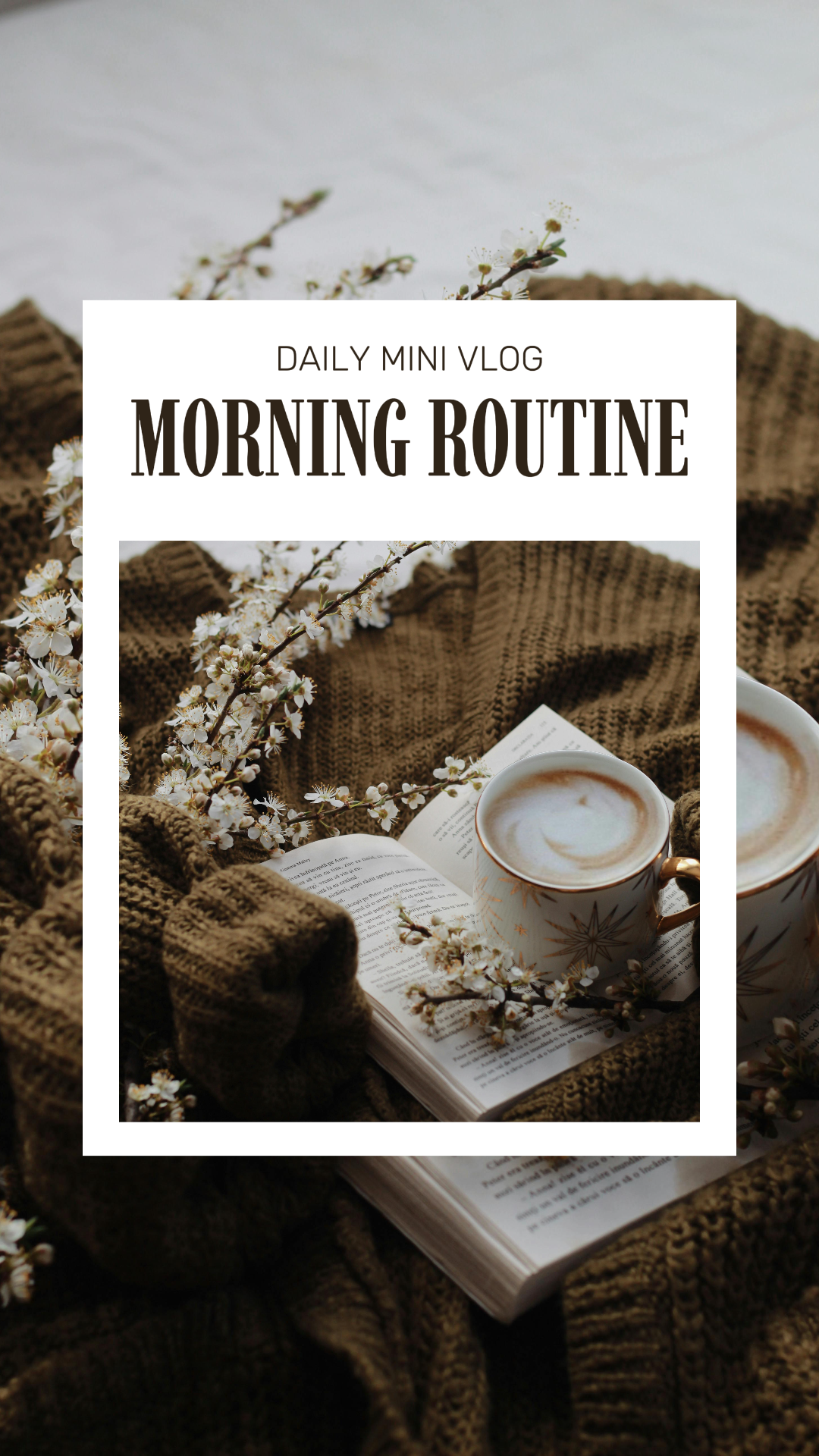 Tiktok thumbnail morning routine vlog