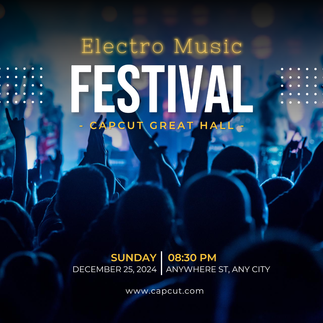 Entertainment Music Festival Instagram Dark Blue