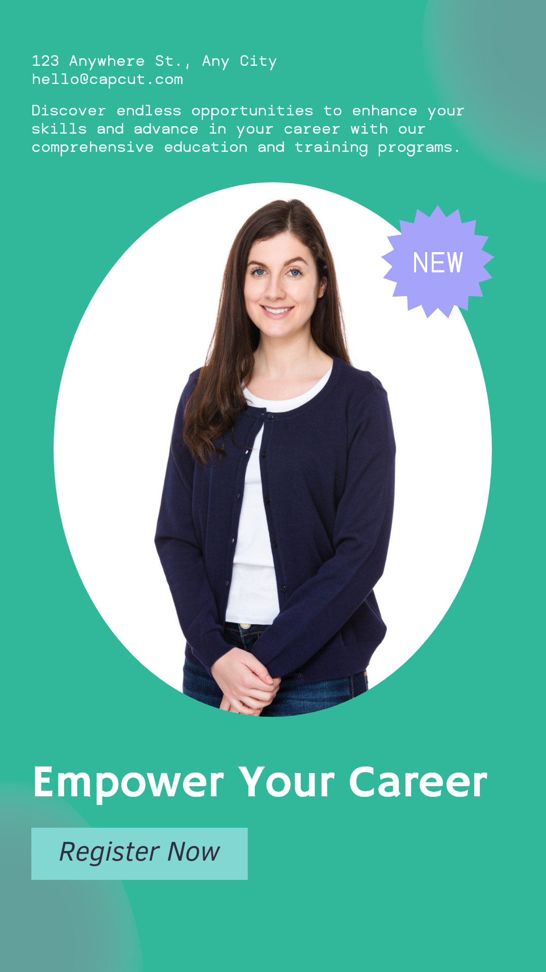 Anuncio de educación y formación