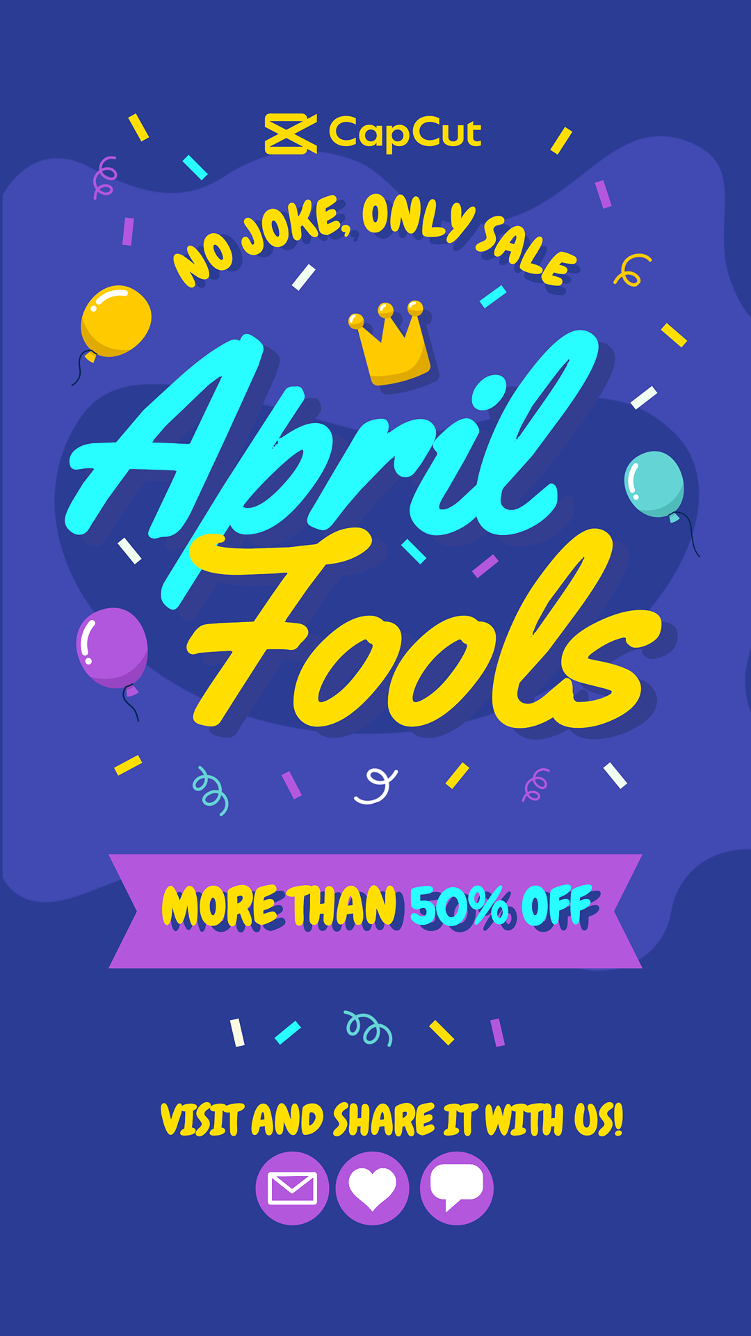 Aprilscherz Marketing Poster No Joke Only Sale