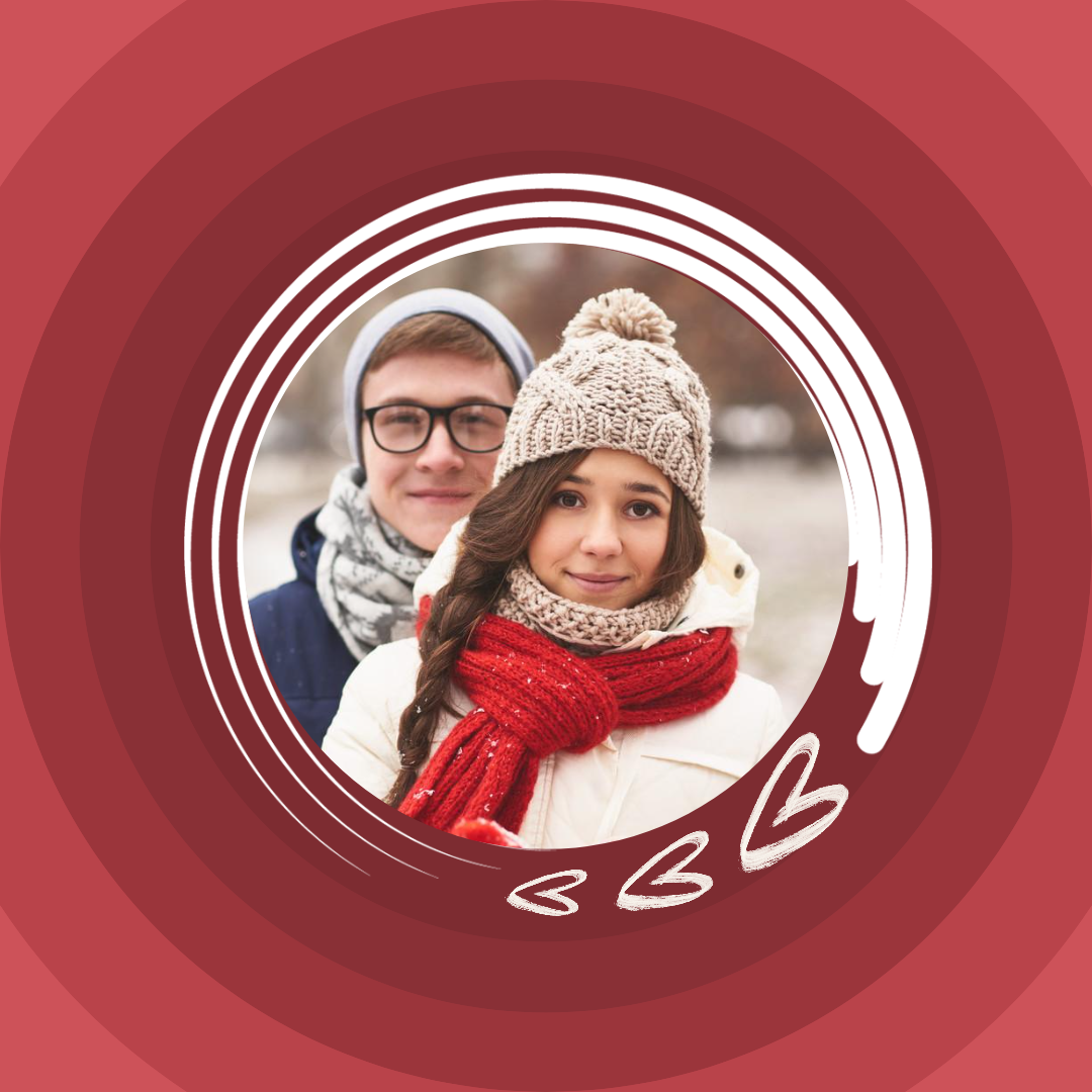 Foto de perfil de IG sin marketing Amor rojo