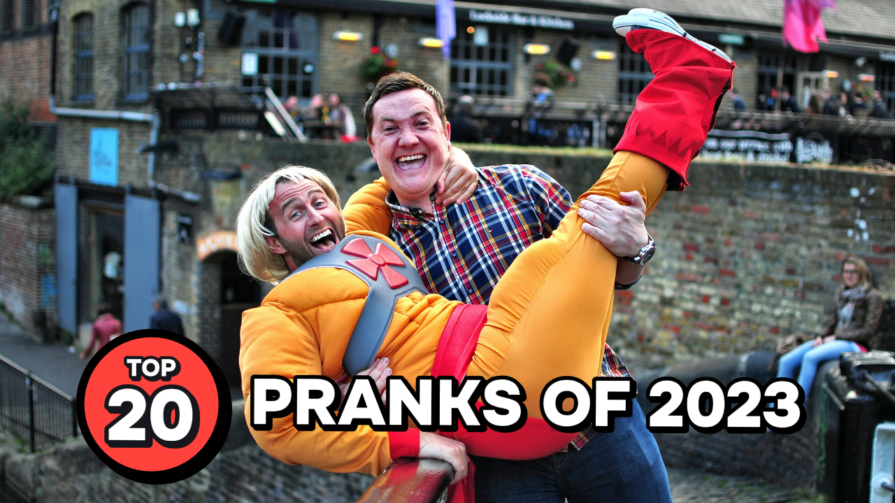 YouTube-Miniaturansicht - Reaktion - Die besten Streiche des Jahres 2023