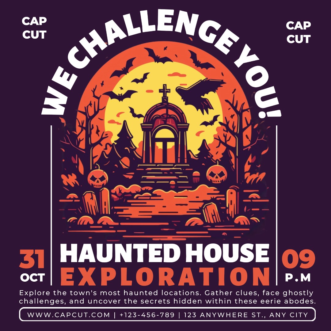 Halloween Herausforderung Instagram Post