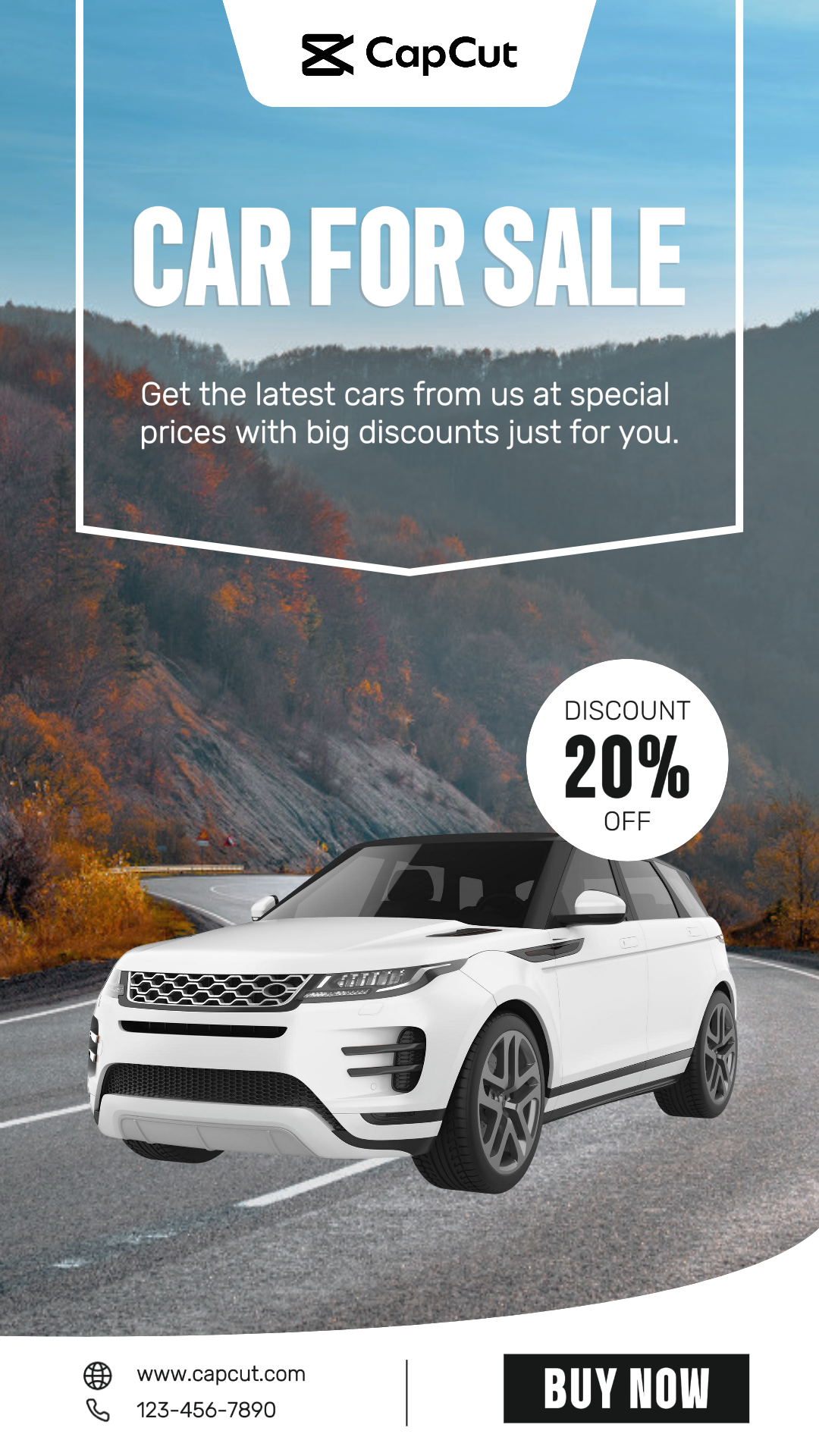 Autos - Marketing-Poster Autoverkauf Instagram Story