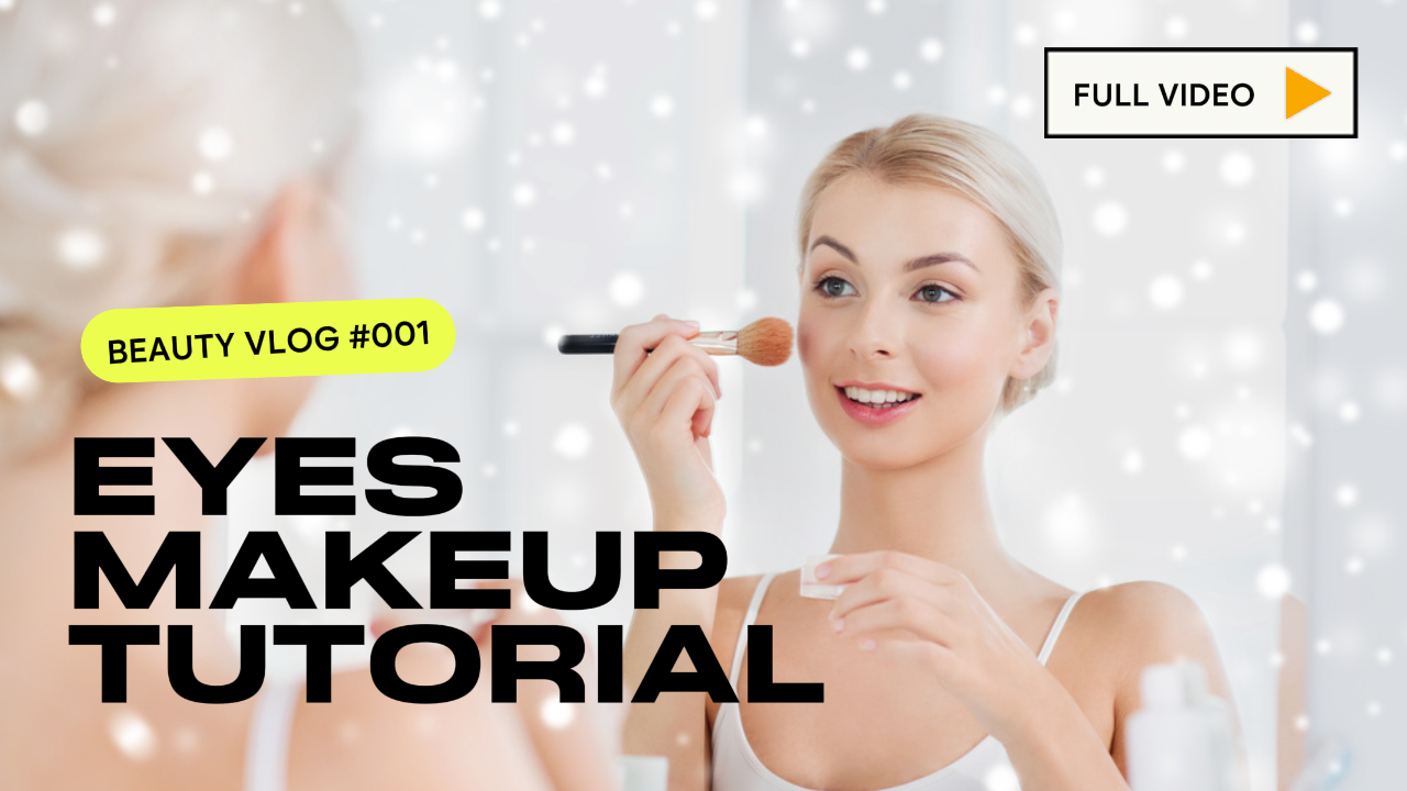 Youtube Thumbnail Vlog Schönheit Augen Makeup Tutorial
