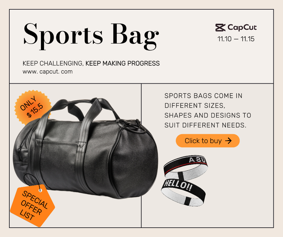 Clothing & Shoes Outfit details Sports Bag Redesign