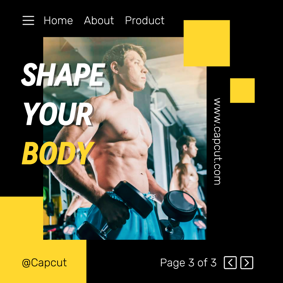 Exercício e fitness - Pôster de marketing e pôster criativo Instagram Post