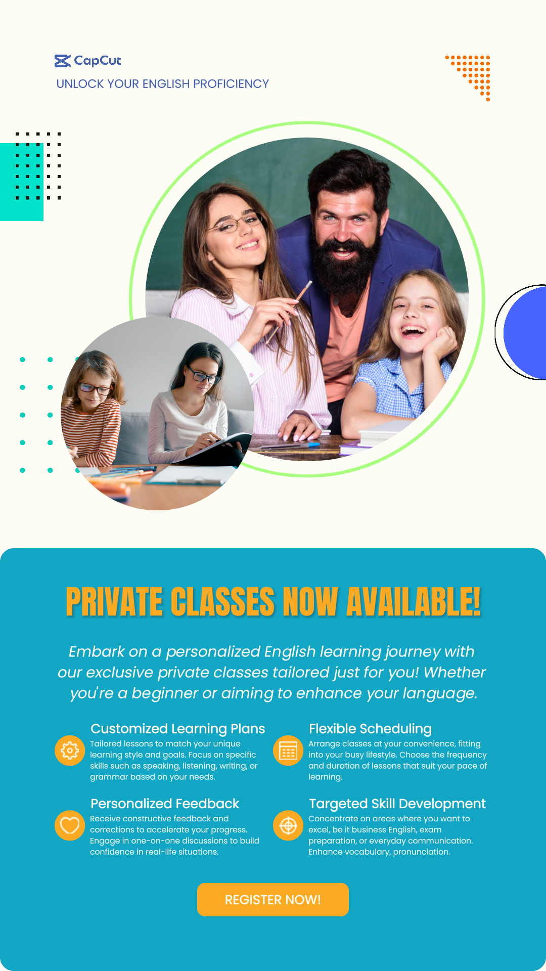 Educación Promoción de Clase Privada Historia de Instagram 