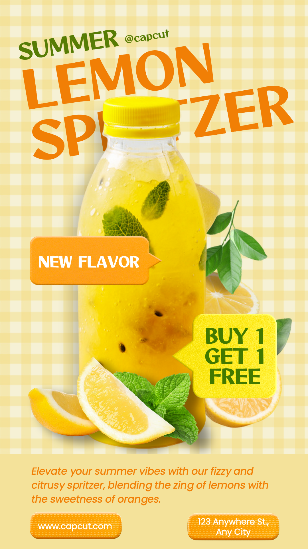 Food and Beverages Promotion Lemon Soda Summer Instagram Story
