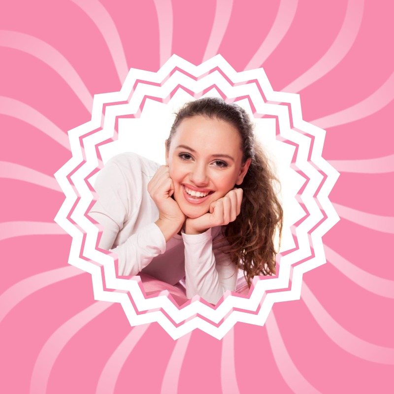 Nicht-Marketing IG Profil Foto rosa girly